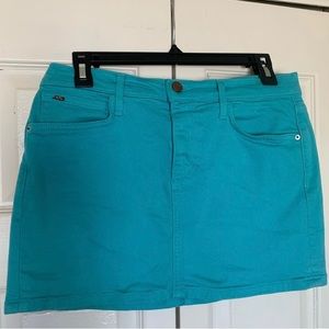 Joe’s Jeans Turquoise Jean Skirt